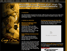 Tablet Screenshot of michjrwrestling.com